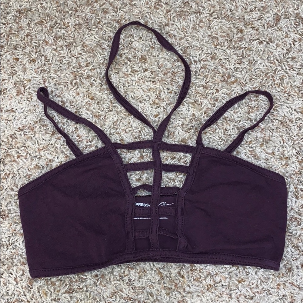Size small express one eleven bralette purple
